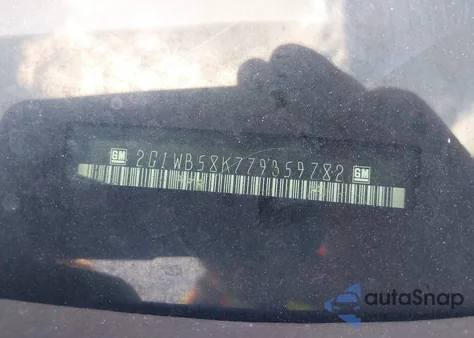 2007 Chevrolet Impala Ls from USA, damaged, VIN 2G1WB58K779359782